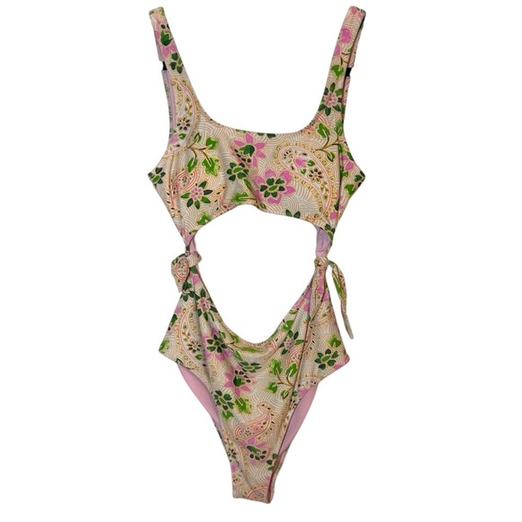 Aerie Women's One Piece Swimsuit with Cut Outs- Medium - Picture 2 of 10